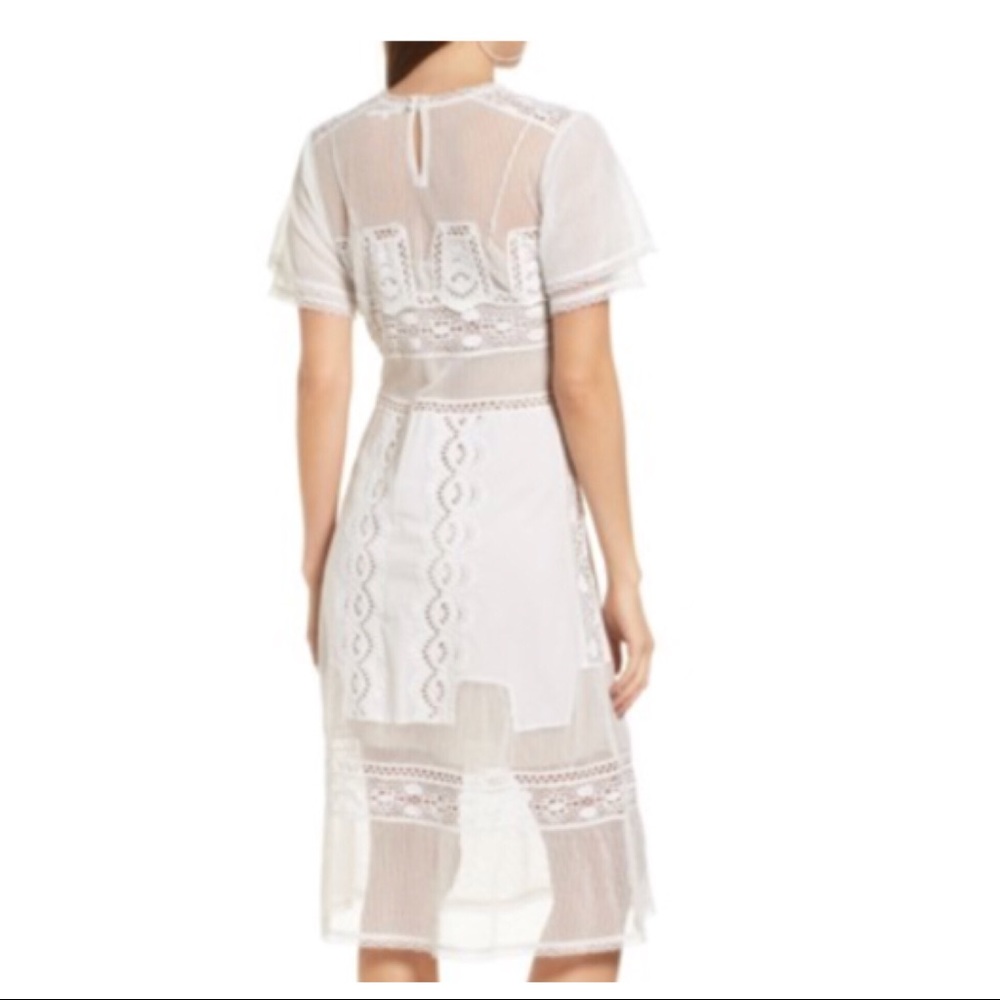 TULAROSA SHORT SLEEVE MIDI DRESS - Picture 5 of 6